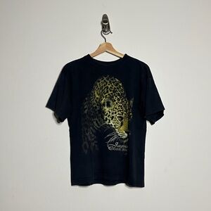 Vintage Y2K Costa Rica Jaguar Graphic Tee  Size Small